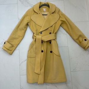 Vintage Wool Lucca Blu Yellow Coat
